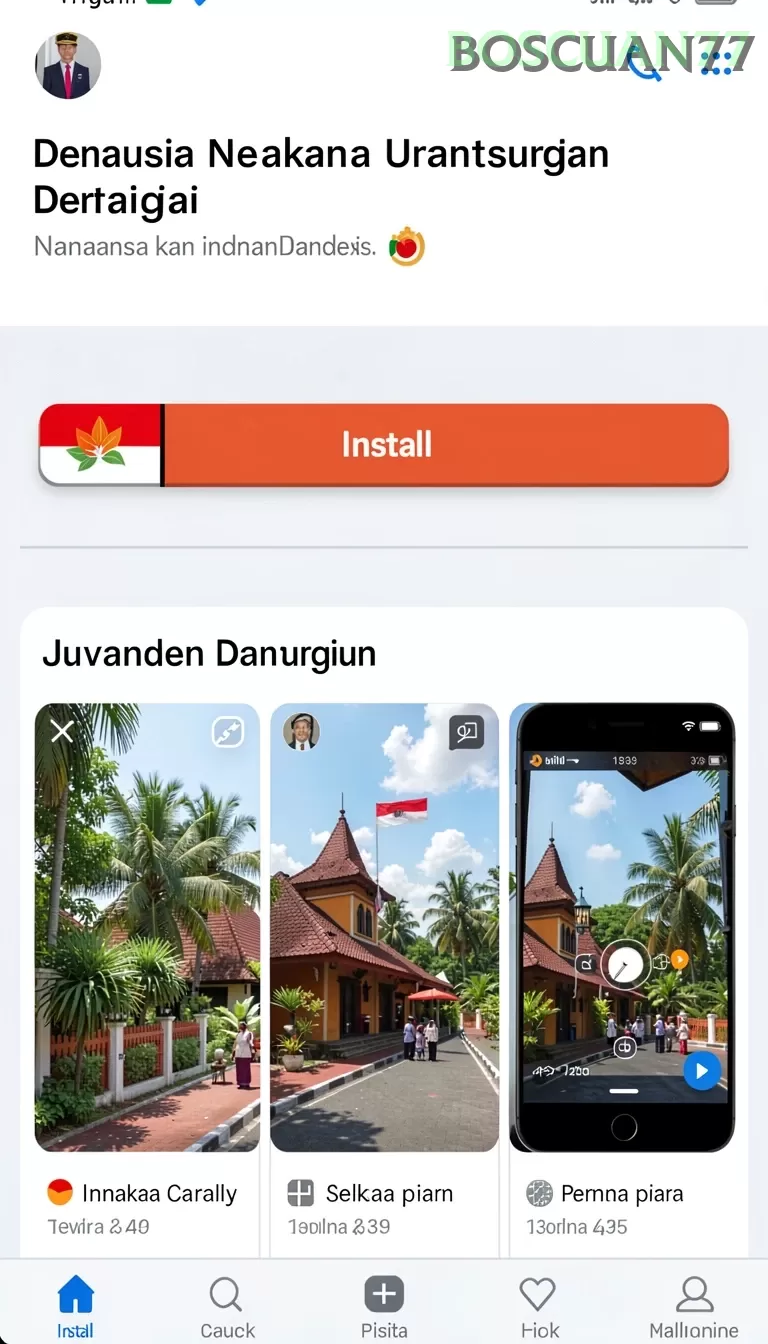 Pratinjau antarmuka boscuan77 — aplikasi APK resmi Android v2.5.6